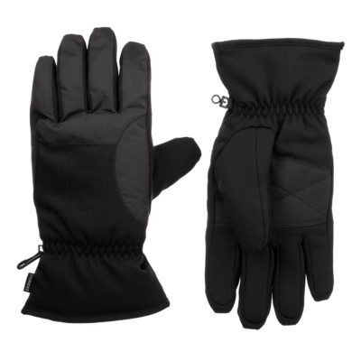 Isotoner Men's Ski Gloves, Black, XL