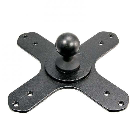 ARKON VESA Compatible VESA 75/VESA 100 to 20mm Ball Mount Bracket Adapter, Black (AP20MMVESA ARKON VESA Compatible VESA 75/VESA 100 to 20mm Ball Mount Bracket Adapter, Black (AP20MMVESA
