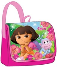 NEW  DORA THE EXPLORER MESSENGER BAG 10"x9" WITH Vlcro closer FREE SHIPPING  