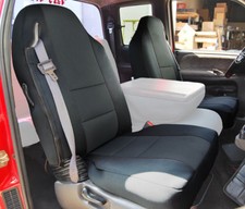 Dodge Ram 1500 2500 3500 1998-2002 Black Vinyl Custom Front Seat Covers