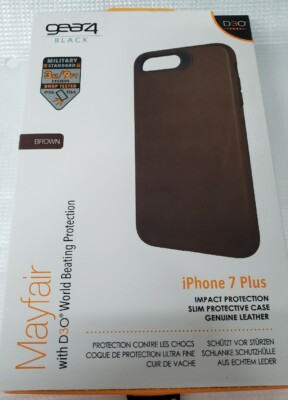 Gear4 Mayfair Hülle für Apple iPhone 7 Plus / 8 Plus / 7+ 8+ Braun / D3O  Cover