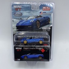 1/64 MINI GT PAGANI HUAYRA ROADSTER BLUE FRANCIA USA MIJO EXCLUSIVES