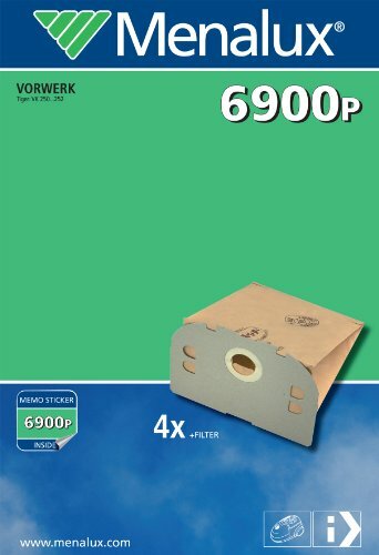 Menalux 6900 P Sacchetti per aspirapolvere, 4 pezzi (k1S)