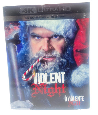 Violent Night 4K UHD Blu-ray David Harbour  New Sealed With Slipcover