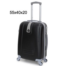 Valigia trolley viaggio ORMI rigido cabina bagaglio a mano 55x40x20 abs 4 ruote