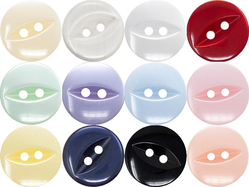 Fish Eye Buttons Baby Children 11.5mm   14mm   16mm   19mm - Image 3 of 4