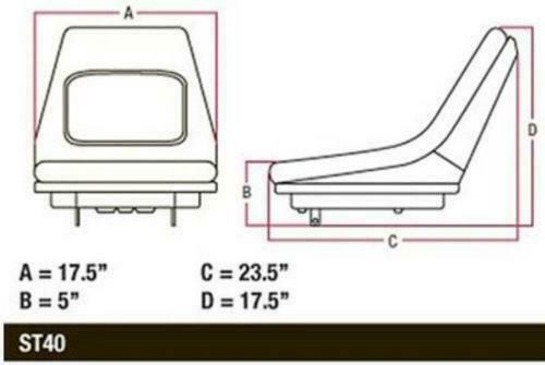 Lama Trattorino John Deere LTR155|LTR166|LTR180 - Rif. Orig. M145245LH - Lunghezza 554 Mm - Foto 4