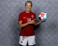 Norway Ada Hegerberg Autographed Signed 8x10 COA #5