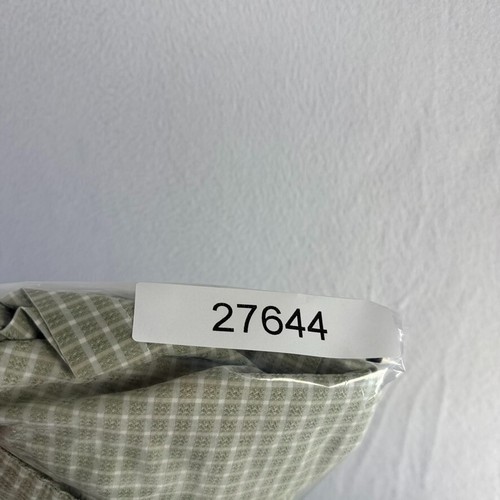 Vintage Unionbay Shirt men's large Green White Seer Sucker Check Boxy Surfer y2k - Picture 10 of 10