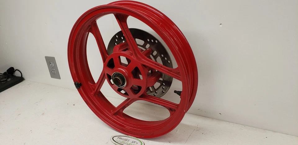 1988-2007 Kawasaki Ninja 250R Front Wheel Red #41073-1365-x4 Front Rim - Image 2 of 4