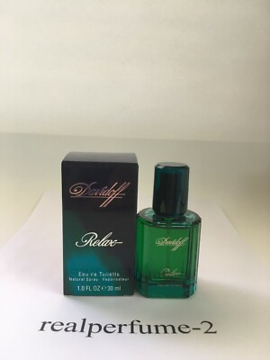 Relax by Davidoff for Men. 1.0 Oz Eau De Toilette Spray. RARE, 100% REAL.