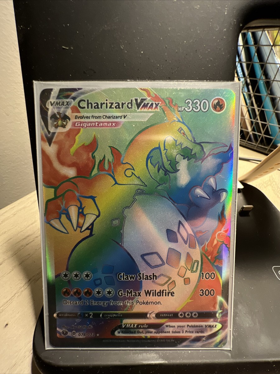 ポケモンカード　リザードンvmax 074/073 状態A-〕リザードンVMAX(HR仕様/英語版)【-】{074/073}
