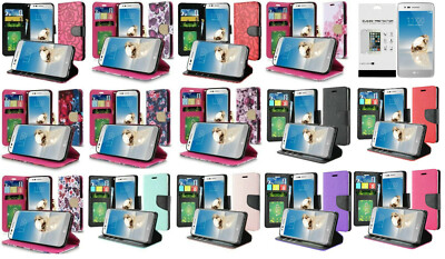 For LG Rebel LML212VL LML211BL Wallet Pouch Case Cover Glass - Main Image