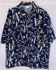 No Fear Vintage Button-up Hawaiian shirt Men's size L Made in USA 100% Cotton