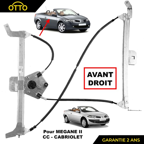 Fensterheber Vorne Rechts Passagier LHD Megane 2 Cc Cabrio 8201010931 8200403242-image