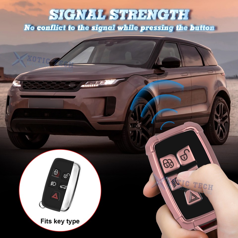 Armor Style Pink Full Seal Remote Control Key Case Shell For Range ...