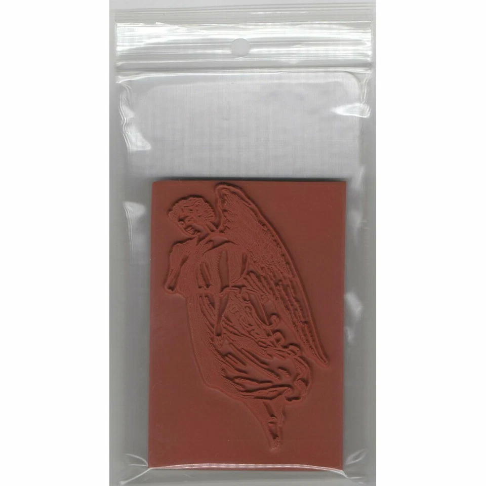 深红色邮票天使长橡皮印章 — 第 3/4 张图片