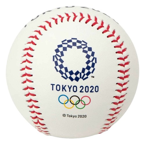 Tokyo 2020 Olympic ASICS baseball Commemorative Ball White Natural
