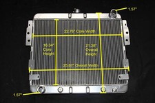 Kks Polished 3 Row Aluminum Radiator Fit 1975-1978 76 77 Ford Mustang Ii 5.0l V8