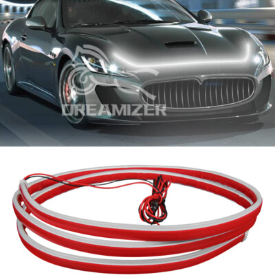Dynamic Scan LED Hood DRL Running Strip Light For Maserati Ghibli
