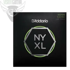 D'Addario NYXL45105 Bass String Set Long Scale Light Top / Med Bottom 45-105