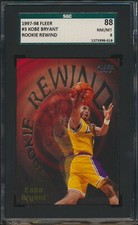 1997 Fleer Rookie Rewind Kobe Bryant #3 HOF Los Angeles Lakers SGC 8