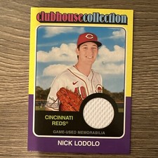 2024 Topps Heritage Nick Lodolo Clubhouse Collection Relic - Reds