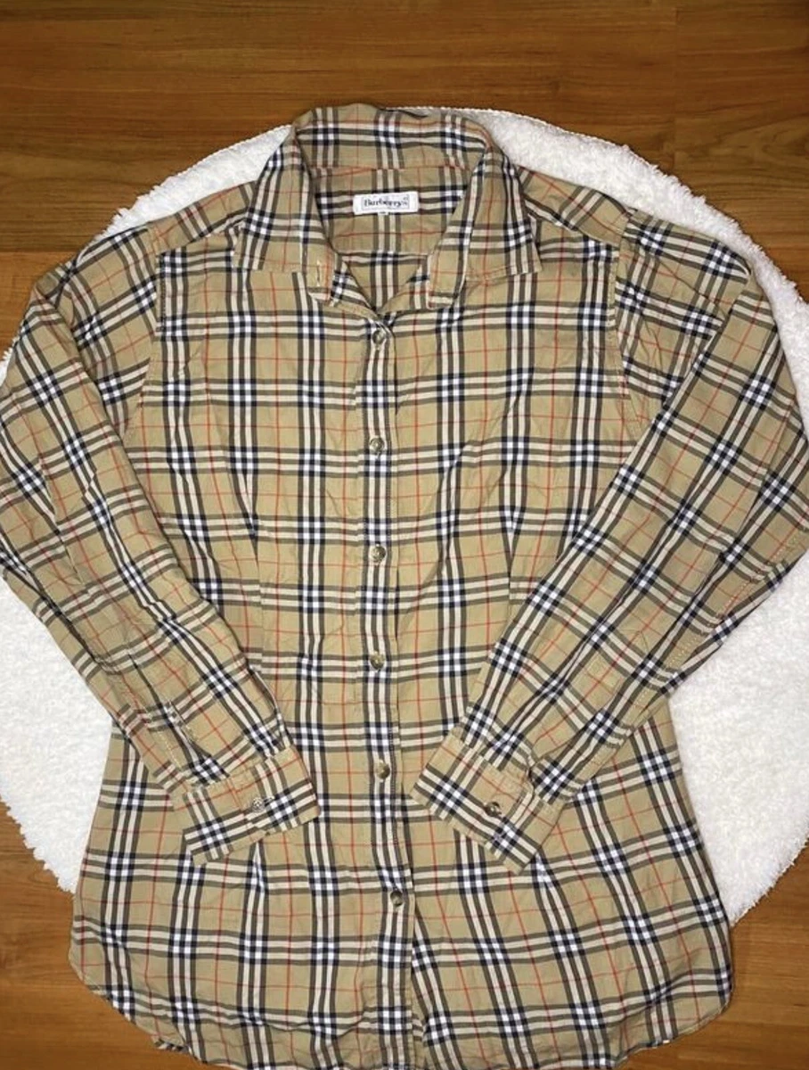 Women's burberry nova check shirt cheap
