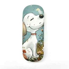  NEW ADORABLE CARTOON DOG / PUPPY DESIGN EYE GLASS CASE  HARD CASE