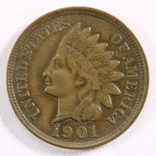 1901 Indian Head Cent - XF/AU