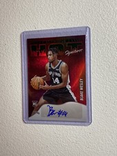 Blake Wesley 2022-23 Panini NBA Hoops Rookie Hot Signatures Green Foil Auto SP