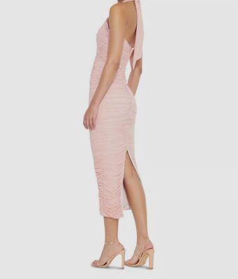 nookie monroe ruched halter midi dress Nookie Monroe Midi Dress