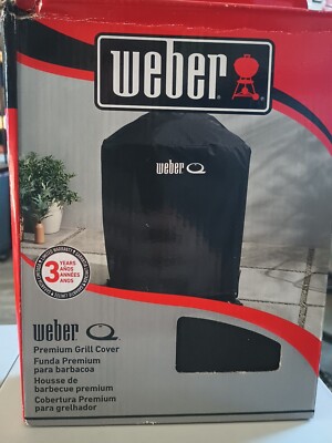 Weber Q 2800 Black Full Length Grill Cart Cover 3400233 Weber Q 3400233