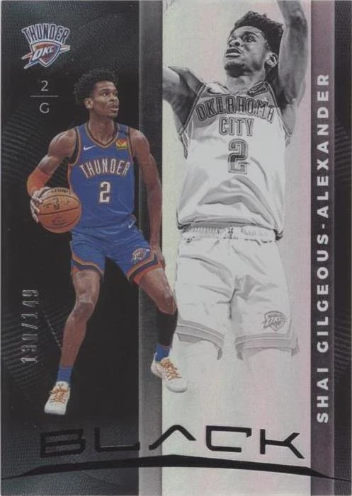 2018-19 Panini Noir - Shai Gilgeous-Alexander #185 - огромный