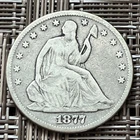 1877 Seated Liberty half dollar