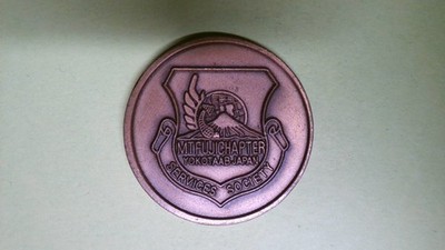 CHALLENGE COIN OLDER MT. FUJI CHAPTER YOKOTA AB JAPAN SERVICES SOCIETY