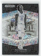 AJ Griffin 2022 Panini Prizm Draft Picks Brilliance White Sparkle #BR-AG Duke RC