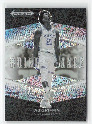 AJ Griffin 2022 Panini Prizm Draft Picks Brilliance White Sparkle #BR-AG Duke RC