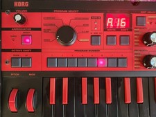 KORG microKORG BKRD Limited Black Red Analog Modeling Synthesizer w/ Mic