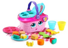 Interactive Shape Sorting Picnic Basket Toy for Kids Ages 6 Months to 4 Years