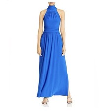 Eliza J High Neck Sleeveless Maxi Gown Dress Cobalt Blue Women’s Sz 14 Wedding