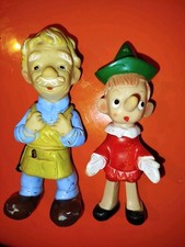 Pupazzi Gomma Geppetto Pinocchio LEDRA Ledraplastic No Fatina Canova Rubbertoys