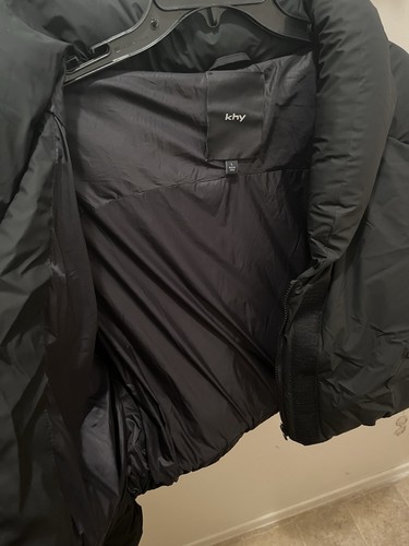 khy By kylie jenner Cropped Puffer Jacket In Black Size Large NEW - Picture 9 of 10