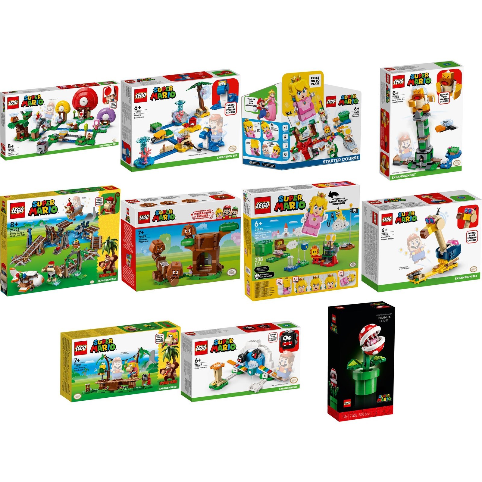 LEGO® Super Mario™ Set Completi Vari Modelli 6+ in Scatola