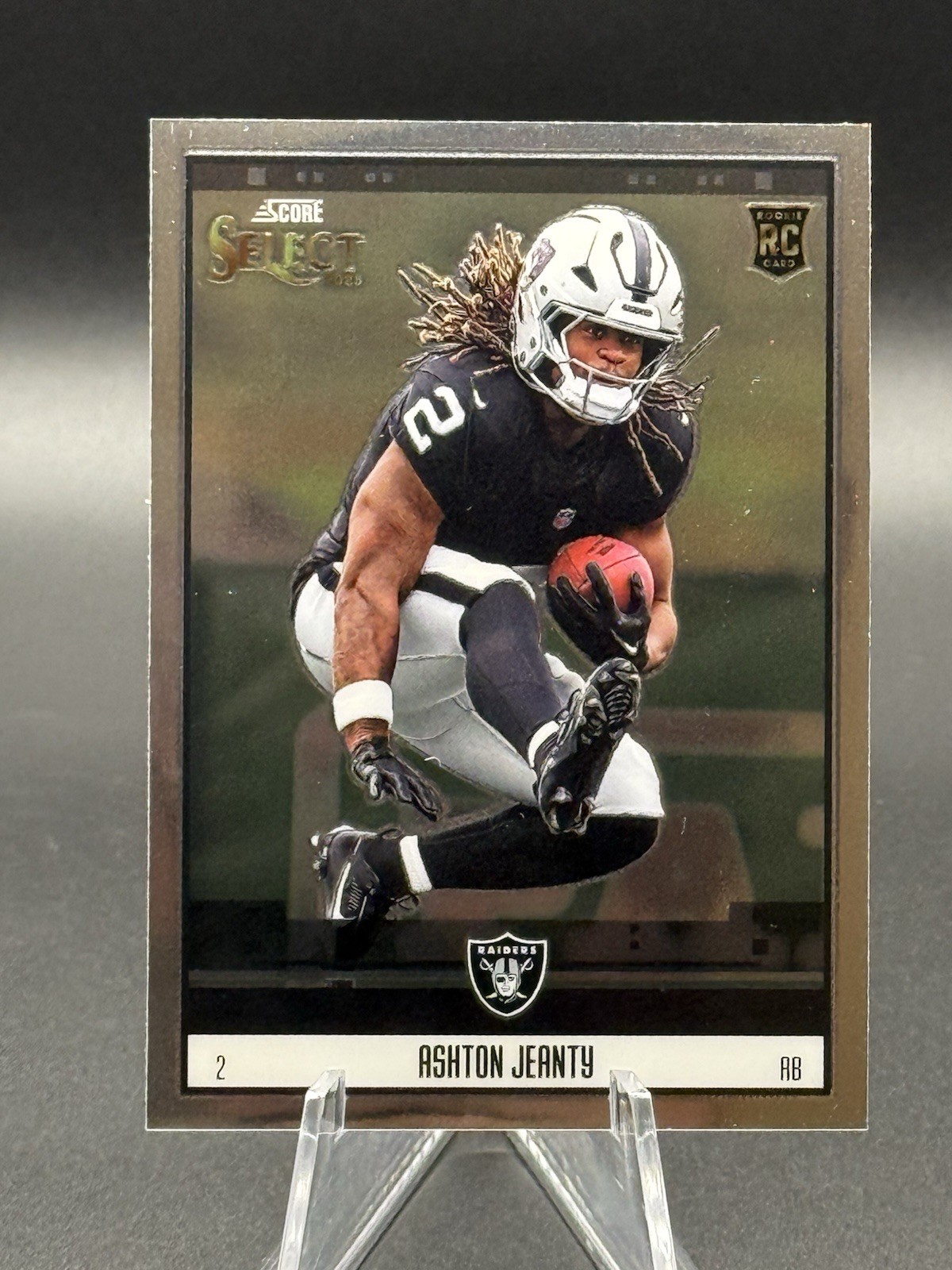 2025 Panini Select Football Score Throwback Ashton Jeanty RC Las Vegas Raiders
