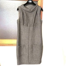 CHANEL Tweed Gripore One Piece Dress F/S from Japan