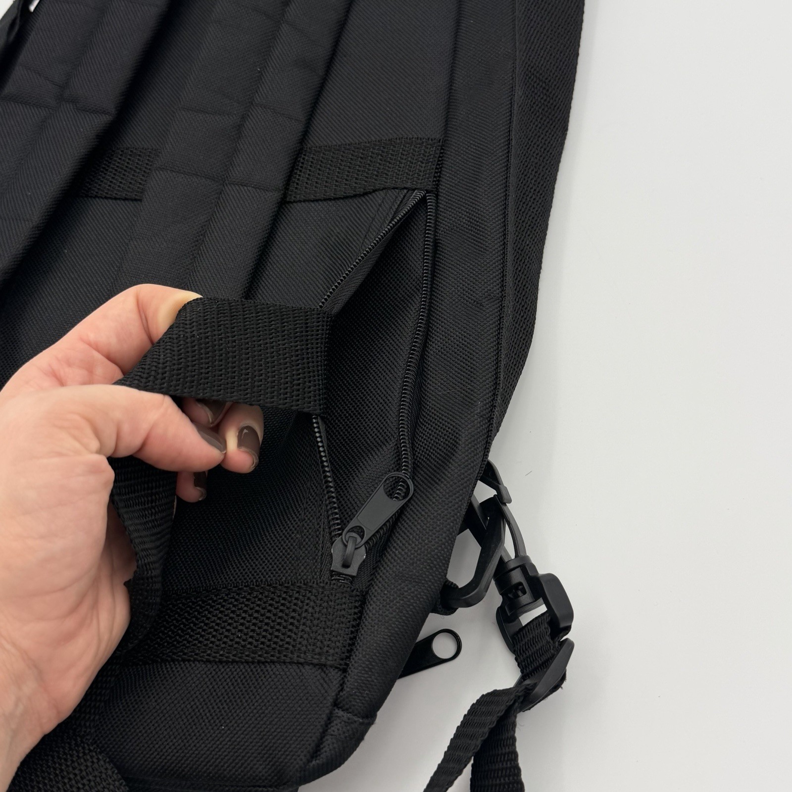 Black Utility Backpack with Adjustable Straps & I… - image 5