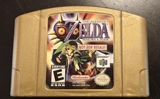 N64 Zelda Majoras Mask gold USED Loose Cartri...