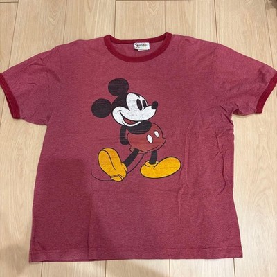 Disney Vintage Mickey Mouse T-Shirt 90er Walt Disney World Rot M