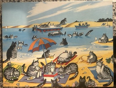 1984 SPRINGBOK Kliban The Cat Days Of Summer Jigsaw Puzzle 500 + pcs (Complete)